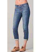 Joe's Jeans Rolled Crop Skinny Jeans - Lyst