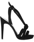 Pierre Hardy Suede Strappy Sandals with A Platform Front - Lyst