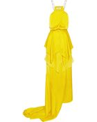 Julien Macdonald Empire Layered Silk-satin and Chiffon Gown - Lyst