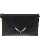 Asos Metal Bar Detail Envelope Clutch - Lyst