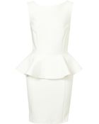 Topshop Peplum Scuba Pencil Dress - Lyst