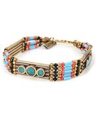 Vanessa Mooney Small Moonshield Bracelet Turquoise - Lyst