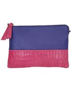 Alexandra De Curtis Lola Clutch - Pink And Blue - Lyst