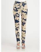 3.1 Phillip Lim Skirtback Printed Silk Trousers - Lyst