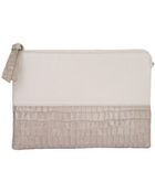 Alexandra De Curtis Lola Clutch Cream and Beige - Lyst