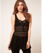 ASOS Collection Asos Tunic in Crochet - Lyst