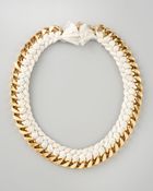 Aurelie Bidermann Braided Chain Necklace - Lyst