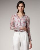 Theory Printed Tunic - Lyst