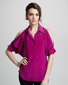 Fifteen-twenty Cold Shoulder Blouse - Lyst