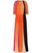 Sonia Rykiel Pleated Silkchiffon Gown - Lyst