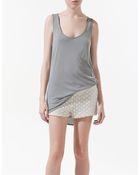Zara Vest Top with Asymmetric Hem - Lyst