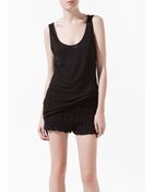 Zara Vest Top with Asymmetric Hem - Lyst