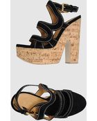 Casadei Platform Sandals - Lyst