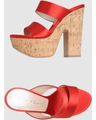 Casadei Platform Sandals - Lyst