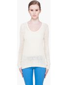 Rag & Bone Ecru Silkblend Bridget Pullover - Lyst