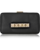 Valentino Studded Leather Clutch - Lyst