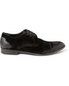 Dolce & Gabbana Washedvelvet Derby Shoes - Lyst