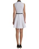 Boy by Band of Outsiders Leather Trim Short Dress - Lyst