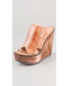 Costume National Wedge Clogs - Lyst