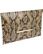 BCBGMAXAZRIA Harlow Python Clutch - Lyst