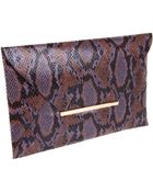 BCBGMAXAZRIA Harlow Python Clutch - Lyst