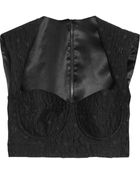 Dolce & Gabbana Floral Jacquard Underwired Bustier Top - Lyst