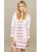 Letarte Embroidered Mini Dress - Lyst