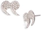 Tom Binns Bejewelled Pavé Stud Earrings - Lyst