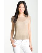 Kenneth Cole Boxy Short Sleeve Sweater - Lyst