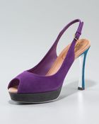 Saint Laurent Palais Slingback Pump - Lyst