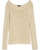 Vince Raglan Stretch Crew Knit - Lyst