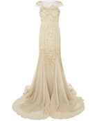 Badgley Mischka Embellished Gown - Lyst