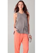Diane von Furstenberg Cheryl Pocket Tank - Lyst