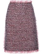 Lanvin Raw Edge Skirt - Lyst