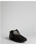 Y-3 Black Suede Field Foldover Tongue Sneakers - Lyst