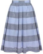 Boutique By Jaeger Lucy Stripe Midi Skirt - Lyst