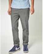 Asos Slim Fit Smart Trousers in Grey - Lyst