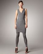 Donna Karan New York Sleeveless Twisted Jersey Tunic - Lyst