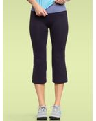 Gap Gapfit Gflex Colorblock Waist Capris - Lyst