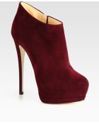 Giuseppe Zanotti Suede Platform Ankle Boots - Lyst