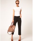 ASOS Collection Slim Cropped Ankle Grazer Trousers - Lyst