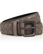 Bottega Veneta Intrecciato Leather Belt - Lyst