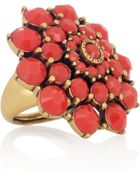 Oscar de la Renta 24karat Goldplated Cabochon Ring - Lyst