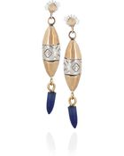 Pamela Love Bronze Silver and Lapis Lazuli Earrings - Lyst