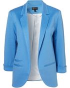 Topshop Ponte Boyfriend Blazer - Lyst