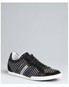 Y-3 Black Polka Dot Nylon Lace Up Sneakers - Lyst
