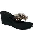 BCBGeneration Sarra Wedge Flip Flops - Lyst
