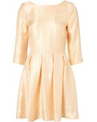 Topshop Shimmer Skater Dress - Lyst
