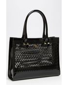 Tory Burch Mini Georgiana Perforated Tote - Lyst
