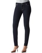 7 For All Mankind The Skinny Rinsed Indigo Wash - Lyst